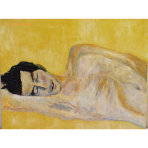 絵画 のおすすめ作品・人気作家 人物 油彩 ヌード 原画・油彩「眠る男」絵画・P15(50×61㎝)アート・キャンバス インテリア絵画 アート