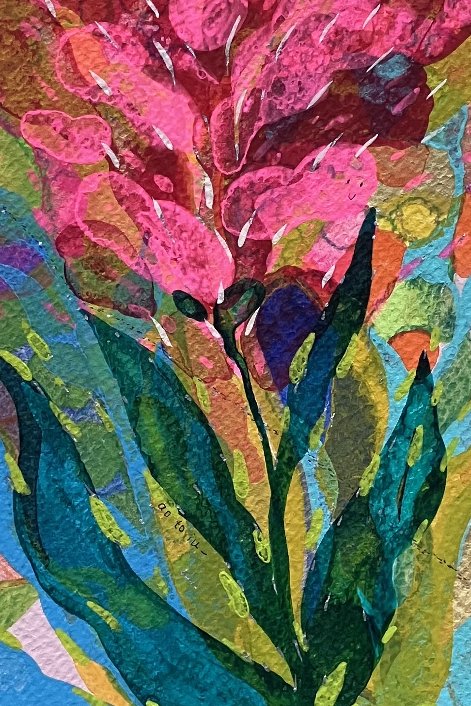アクリル画 のおすすめ作品・人気作家 自然 花 Nature passion 情熱 【 涙ごと 満ちて 】 インテリア絵画 アート