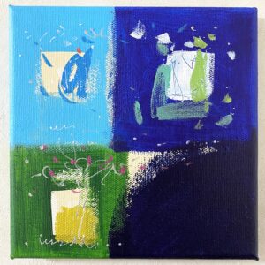 アクリル画 のおすすめ作品・人気作家 抽象画 アクリル画 ブルー 今日の絵 心象 心象風景 日々の心象シリーズ 風景画 だからできる インテリア絵画 アート