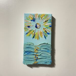 絵画 のおすすめ作品・人気作家 海 きらきら キラキラ 太陽 昼 正午 水色 波 笑顔 Smiley Noon インテリア絵画 アート