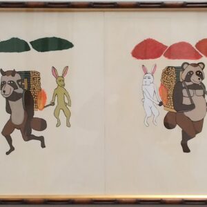 アクリル画 のおすすめ作品・人気作家 童話 西東かちかち山 インテリア絵画 アート