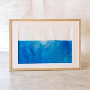 アクリル画 のおすすめ作品・人気作家 抽象画　モダン　インテリアアート　ブルー　 BRASS BLEU インテリア絵画 アート