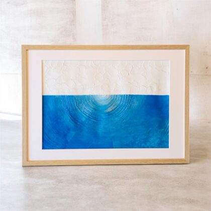 アクリル画 のおすすめ作品・人気作家 抽象画　モダン　インテリアアート　ブルー　 BRASS BLEU インテリア絵画 アート