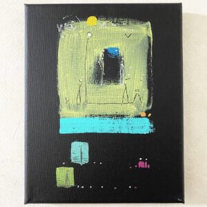 アクリル画 のおすすめ作品・人気作家 抽象画 アクリル画 ブラック 今日の絵 心象 心象風景 日々の心象シリーズ 風景画 どこに インテリア絵画 アート