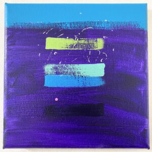 アクリル画 のおすすめ作品・人気作家 抽象画 アクリル画 ブルー 今日の絵 心象 心象風景 日々の心象シリーズ 風景画 だれかに インテリア絵画 アート