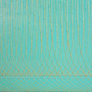 油絵 のおすすめ作品・人気作家 抽象 凹凸 線 金 光沢 グリーン 青 discipline 142 インテリア絵画 アート