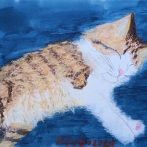 パステル画 のおすすめ作品・人気作家 猫 パステル 水彩 マドレーヌ インテリア絵画 アート
