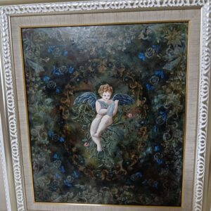 アクリル画 のおすすめ作品・人気作家 ヒンデローペン　天使 静かにしてね インテリア絵画 アート