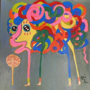 アクリル画 のおすすめ作品・人気作家 動物 ひつじ ひつじ インテリア絵画 アート