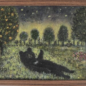 パステル画 のおすすめ作品・人気作家 森イラスト 森のクマさん インテリア絵画 アート