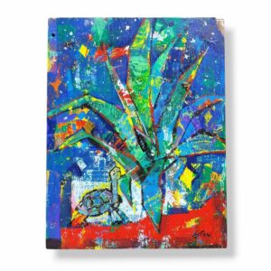 アクリル画 のおすすめ作品・人気作家 植物 アガベ ゾウガメ 星空 Primitive Oasis インテリア絵画 アート