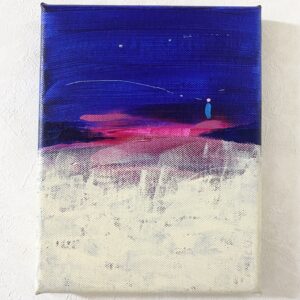 アクリル画 のおすすめ作品・人気作家 抽象画 アクリル画 ブルー 今日の絵 心象 心象風景 日々の心象シリーズ 風景画 とおくから インテリア絵画 アート