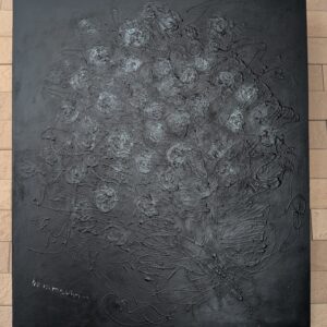 その他 黒 ブーケ 薔薇の花,black Bouquet インテリア絵画 アート
