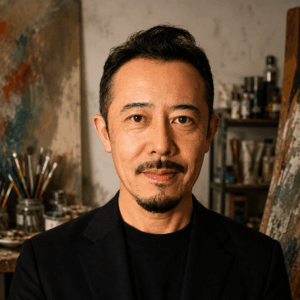 画家 Yoshimi Shigeyama 1996年神戸大学経済学部第二課程卒業。