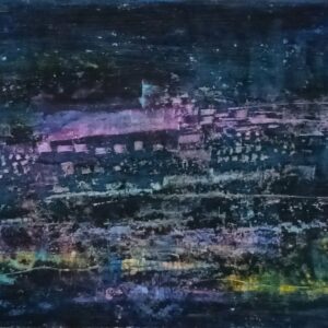 抽象画 のおすすめ作品・人気作家 ミクストメディア街夜景 夜間コーポラス インテリア絵画 アート
