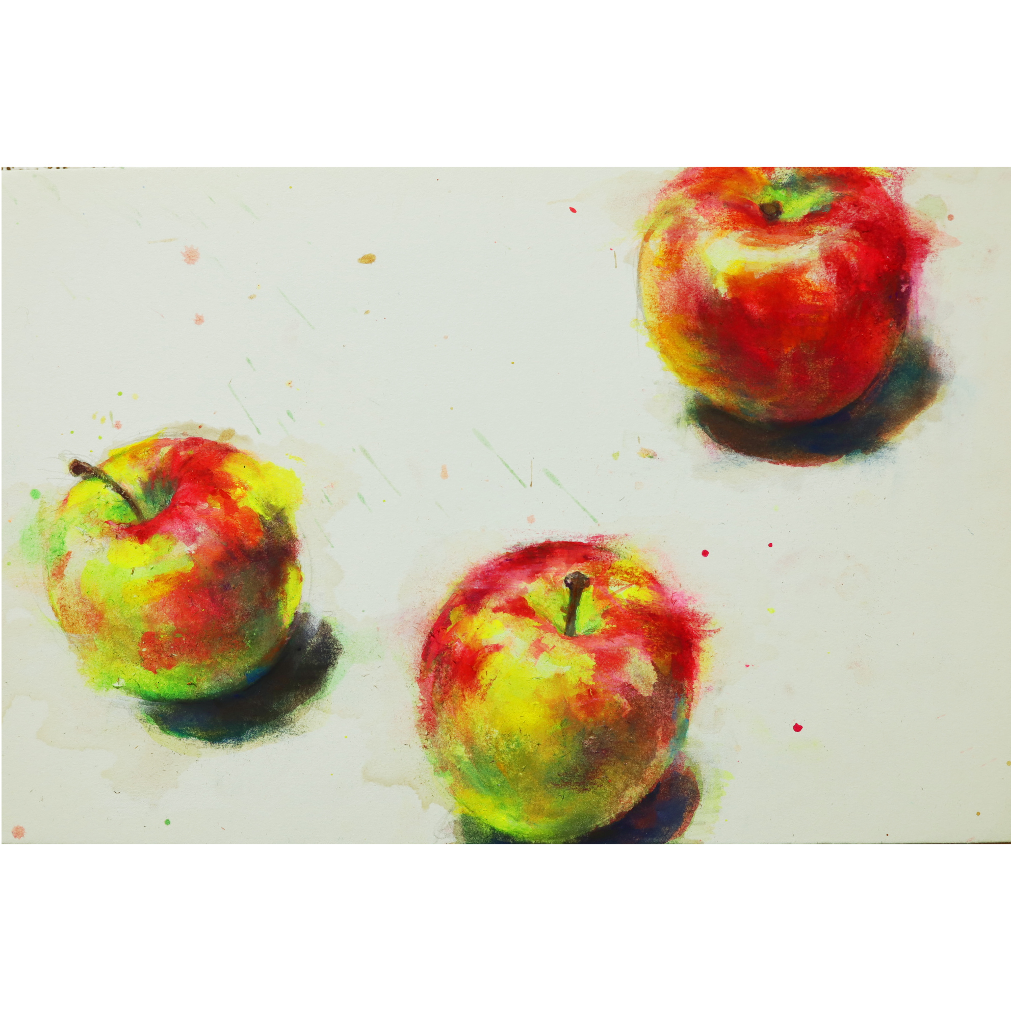水彩画『Une pomme』絵画 りんご アンティーク　アート　林檎 りんご | Arumi77 ｜インテリア絵画 アートの専門通販 thisisgallery