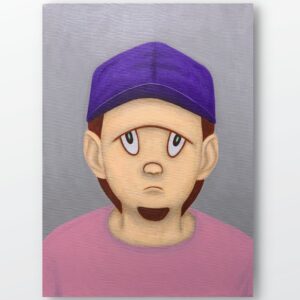 絵画 のおすすめ作品・人気作家 人物 アクリル画 インテリア キャラクター グレー ポップアート 現代アート ナイフが握れない インテリア絵画 アート