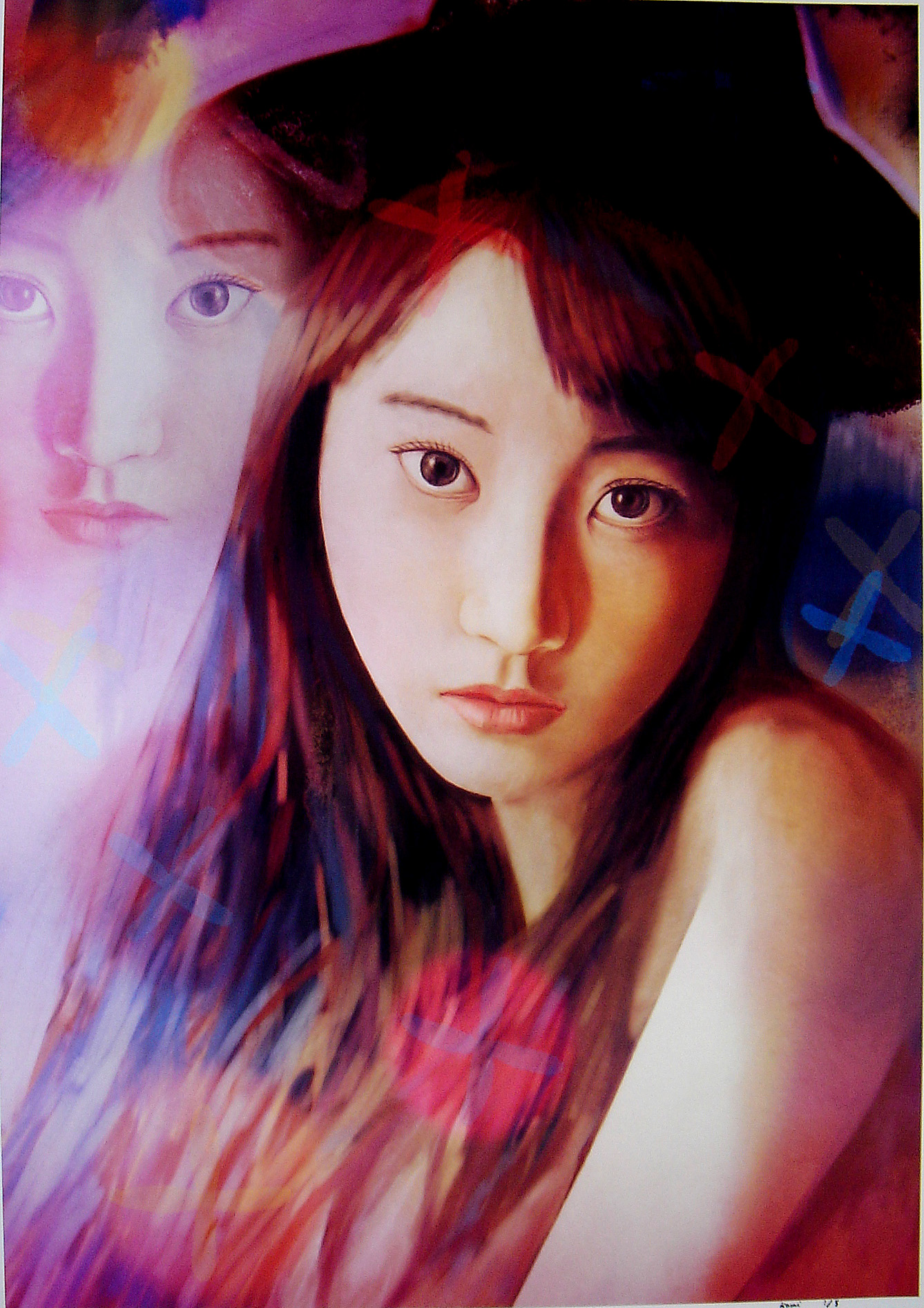 帽子のポートレート(人940) | 桐山昌弘 ｜インテリア絵画 アートの専門