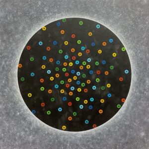 アクリル画 のおすすめ作品・人気作家 アクリル 抽象 カラフル 円 図形 画用紙 音楽 【販売中】響 インテリア絵画 アート