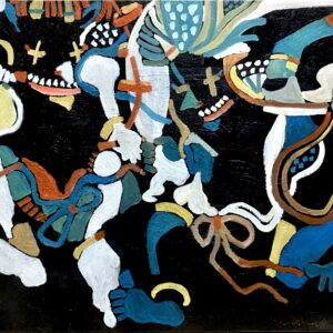 油絵 のおすすめ作品・人気作家 油絵 白 赤 黒 青 風神雷神 黄 風雷坊ちゃん インテリア絵画 アート