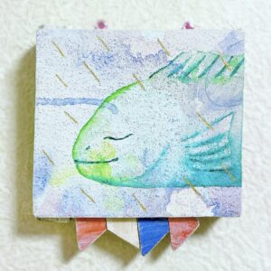アクリル画 のおすすめ作品・人気作家 魚 Happy fish インテリア絵画 アート