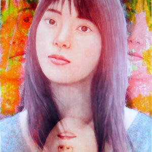 版画 のおすすめ作品・人気作家 人物 女性 花 顔 花とポートレート(植266) インテリア絵画 アート