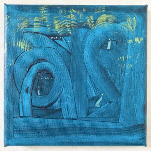アクリル画 のおすすめ作品・人気作家 抽象画 アクリル画 ターコイズ 今日の絵 心象 心象風景 日々の心象シリーズ 風景画 wonder,wander インテリア絵画 アート