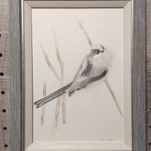 水彩画 のおすすめ作品・人気作家 動物 鳥 グレー 水彩 色鉛筆 Little white インテリア絵画 アート