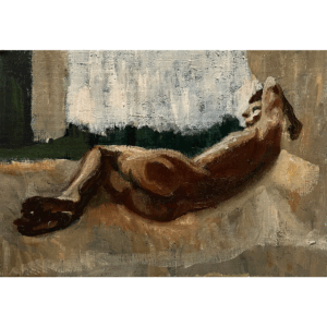 絵画 のおすすめ作品・人気作家 人物 油彩 ヌード 原画・油彩「真昼の光の中のヌード2」絵画・サムホール(16×23㎝)アート・キャンバス インテリア絵画 アート