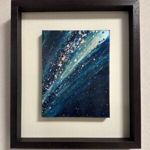 日本画 のおすすめ作品・人気作家 星 日本画 空 銀箔 銀色 青 星空 インテリア絵画 アート