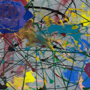 アクリル画 のおすすめ作品・人気作家 薔薇 薔薇は封じる インテリア絵画 アート