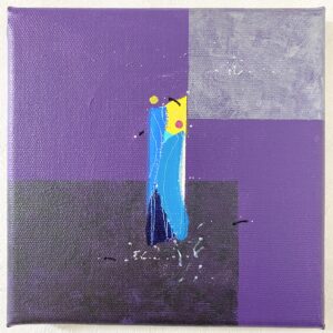 アクリル画 のおすすめ作品・人気作家 抽象画 アクリル画 パープル 今日の絵 心象 心象風景 日々の心象シリーズ 紫 風景画 今夜も インテリア絵画 アート