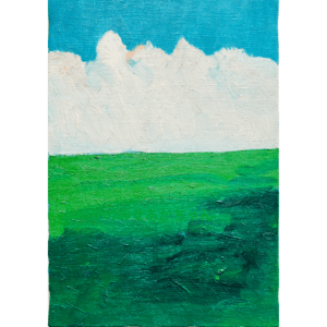 16×23㎝「優しい朝の海3」油彩・原画・サムホールサイズ | かいがの