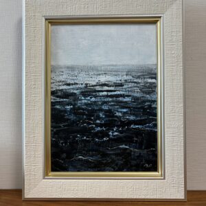 絵画 のおすすめ作品・人気作家 海水面波光漣青ブルー白半抽象インテリアアート絵画壁掛けインテリア 水面の向こう インテリア絵画 アート