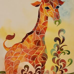 水彩画 のおすすめ作品・人気作家 キリン美味しい顔水彩絵具 昼下がり インテリア絵画 アート