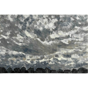 絵画 のおすすめ作品・人気作家 曇り空 風景画 原画・油彩 「近所の風景　20269」 絵画・ P6（27×41cm ）アート・ キャンバス　 インテリア絵画 アート