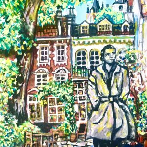 アクリル画 のおすすめ作品・人気作家 木　街　風　ふるさと Old Town breeze インテリア絵画 アート