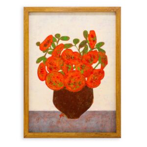 アクリル画 のおすすめ作品・人気作家 アクリル 花 Red Fragments No.311 インテリア絵画 アート