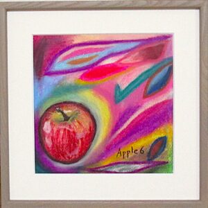 パステル画 のおすすめ作品・人気作家 赤 りんご カラフル パステル 果物 Apple6 インテリア絵画 アート