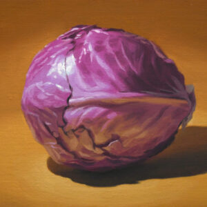 油絵 のおすすめ作品・人気作家 写実 紫 野菜 静物画 紫キャベツ インテリア絵画 アート