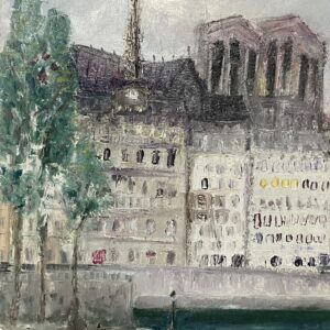油絵 のおすすめ作品・人気作家 パリ　シテ島 セーヌ川 インテリア絵画 アート