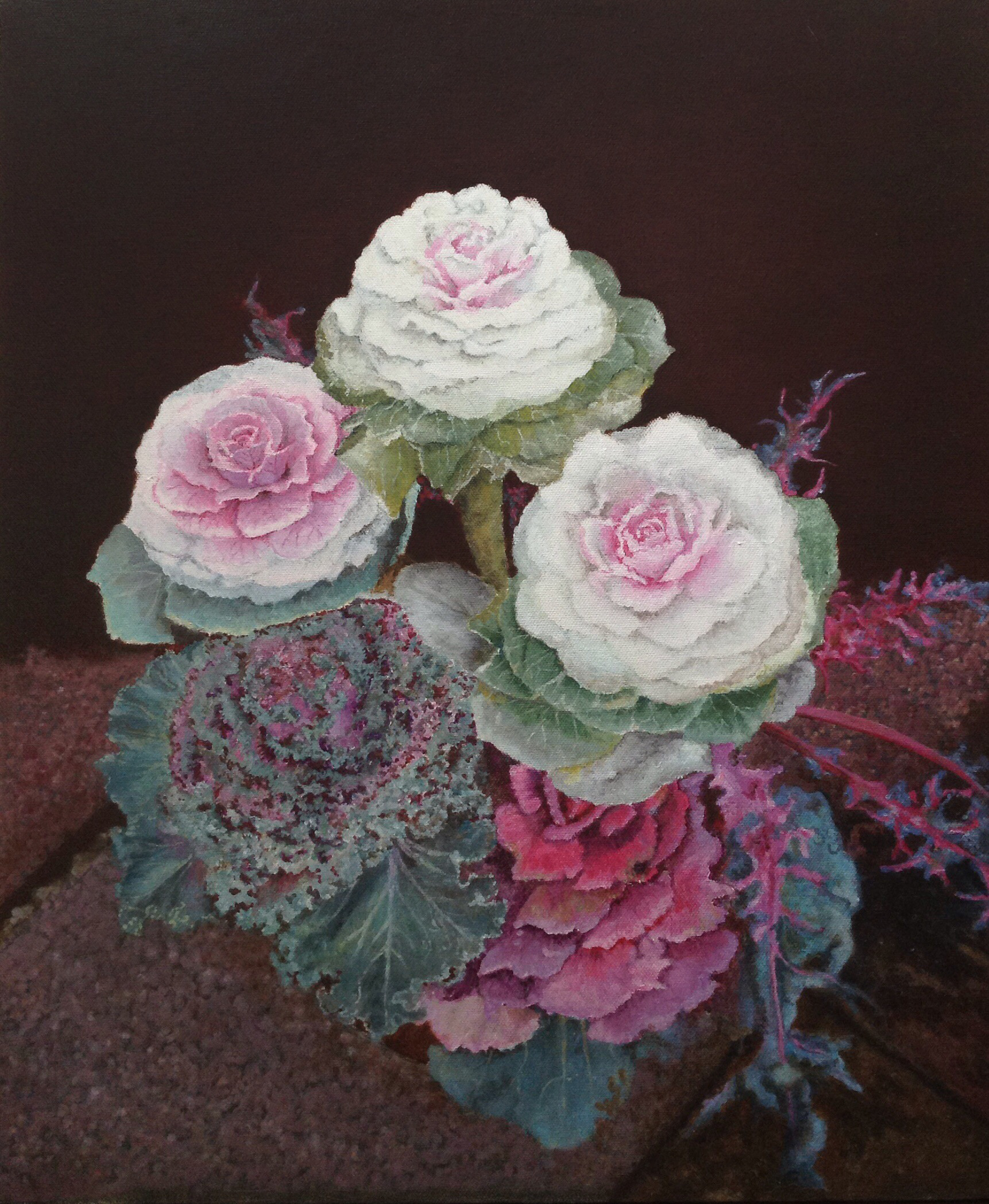 絵画 のおすすめ作品・人気作家 葉牡丹　花　静物　kale Flowers 葉牡丹/ Kale インテリア絵画 アート