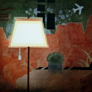 抽象画 のおすすめ作品・人気作家 アクリル 抽象 絵画 卓上灯の明かり インテリア絵画 アート