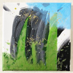 アクリル画 のおすすめ作品・人気作家 抽象画 アクリル画 グリーン 今日の絵 心象 心象風景 日々の心象シリーズ 風景画 ゆめをめぐる インテリア絵画 アート