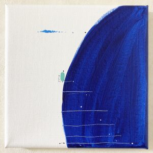 アクリル画 のおすすめ作品・人気作家 抽象画 アクリル画 ブルー 今日の絵 心象 心象風景 日々の心象シリーズ 風景画 see インテリア絵画 アート