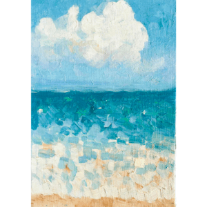 絵画 のおすすめ作品・人気作家 海 油彩画 原画・油彩「夏の海」絵画・サムホール （16×23㎝）アート・キャンバス インテリア絵画 アート