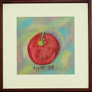 パステル画 のおすすめ作品・人気作家 りんご カラフル パステル 果物 Apple35 インテリア絵画 アート