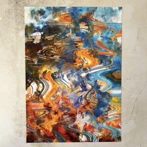 その他 抽象画 プリント デジタルアート UNTITLED(”染流/SENRYU”Series) インテリア絵画 アート