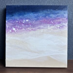 日本画 のおすすめ作品・人気作家 ピンク 夜 海 白 日本画 波 青 月明かり 2 インテリア絵画 アート