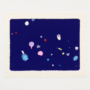 版画 のおすすめ作品・人気作家 抽象画 モノタイプ 版画 青 Stardust インテリア絵画 アート